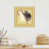 Christmas Candy Cane Koalas Poster (Küche)