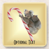 Christmas Candy Cane Koalas Untersetzer (Vorderseite)