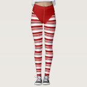Christmas Candy Cane Leggings (Vorderseite)