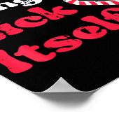 Christmas Candy Cane Not Going Lick Itself Funny X Poster (Ecke)