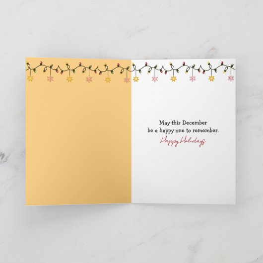 Christmas Candy Cane On a Martini Glass Karte (Innenseite)