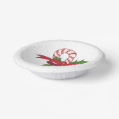 Christmas Candy Cane Pappteller (Gewinkelt)