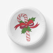 Christmas Candy Cane Pappteller (Vorderseite)