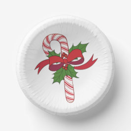 Christmas Candy Cane Pappteller