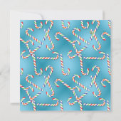 Christmas Candy Cane Party Einladung (Rückseite)