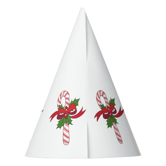 Christmas Candy Cane Partyhütchen (Rückseite)