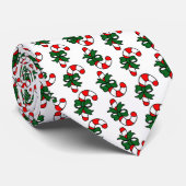 Christmas Candy Cane Pattern Krawatte (Gerollt)