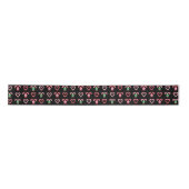 Christmas Candy Cane Pattern Satinband (Vorderseite)