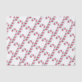 Christmas Candy Cane Pattern Seidenpapier