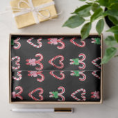 Christmas Candy Cane Pattern Seidenpapier (Geschenk)
