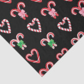 Christmas Candy Cane Pattern Seidenpapier (Ausschnitt)