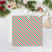 Christmas Candy Cane Peppermint Red Green Party Einladung