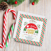Christmas Candy Cane Peppermint Red Green Party Einladung