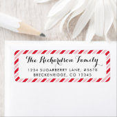 Christmas Candy Cane Red Stripes Pattern Holiday (Insitu)