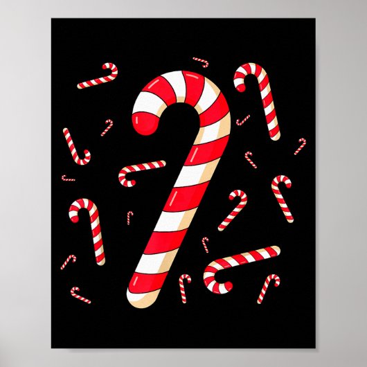 Christmas Candy Cane Santa Xmas Family Kid Toddler Poster (Vorne)
