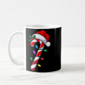 Christmas Candy Cane Santa Xmas  Kaffeetasse (Links)