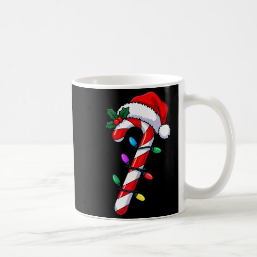 Christmas Candy Cane Santa Xmas  Kaffeetasse (Rechts)