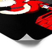 Christmas Candy Cane Santa Xmas Kids Toddler Youth Poster (Ecke)