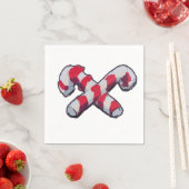 Christmas Candy Cane Serviette (Beispiel)