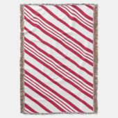 Christmas Candy Cane Stripe Decke (Vorderseite Vertikal)
