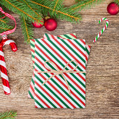 Christmas Candy Cane Stripe set of 3 Geschenkpapier Set