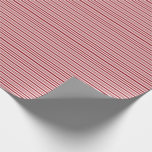 Christmas Candy Cane Stripes Geschenkpapier (Ecke)