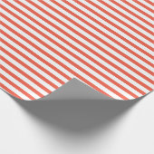Christmas Candy Cane Stripes Geschenkpapier (Ecke)
