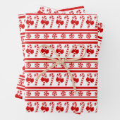 Christmas Candy Cane Stripes Geschenkpapier Set (Beispiel)