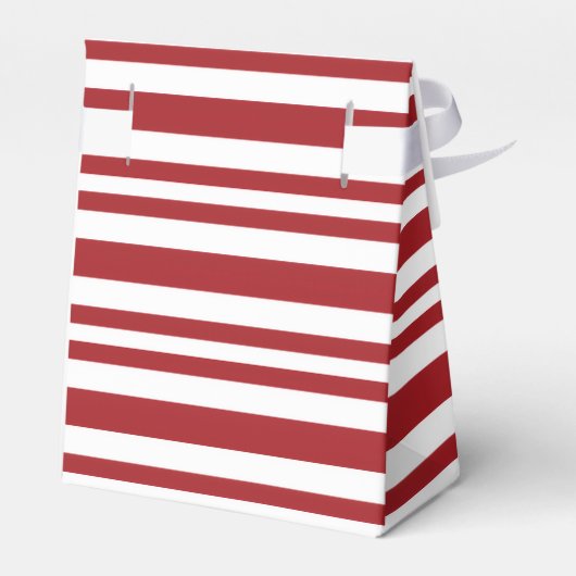 Christmas Candy Cane Stripes Geschenkschachtel (Rückseite)