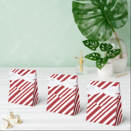 Christmas Candy Cane Stripes Geschenkschachtel