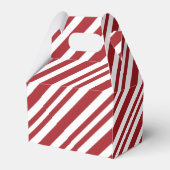 Christmas Candy Cane Stripes Geschenkschachtel (Rückseite)