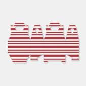 Christmas Candy Cane Stripes Geschenkschachtel (Ungefaltet)