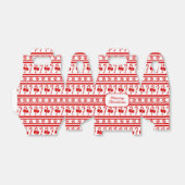 Christmas Candy Cane Stripes Geschenkschachtel (Ungefaltet)
