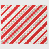 Christmas Candy Cane Stripes ID259 Geschenkpapier (Flach)