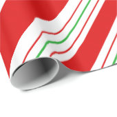 Christmas Candy Cane Stripes ID259 Geschenkpapier (Rolleneckpunkt)