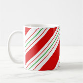 Christmas Candy Cane Stripes ID259 Kaffeetasse (Links)