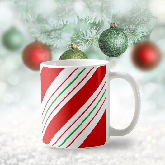 Christmas Candy Cane Stripes ID259 Kaffeetasse
