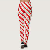 Christmas Candy Cane Stripes ID259 Leggings (Rückseite)