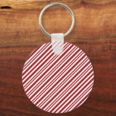 Christmas Candy Cane Stripes keychain Schlüsselanhänger (Vorderseite)