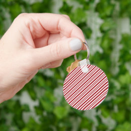 Christmas Candy Cane Stripes keychain Schlüsselanhänger