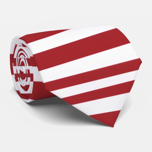 Christmas Candy Cane Stripes Krawatte (Gerollt)