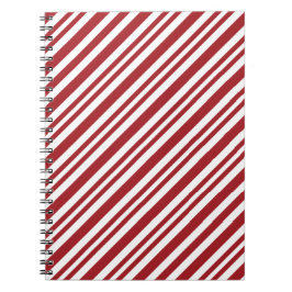 Christmas Candy Cane Stripes Notizblock