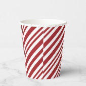 Christmas Candy Cane Stripes Pappbecher (Rechts)
