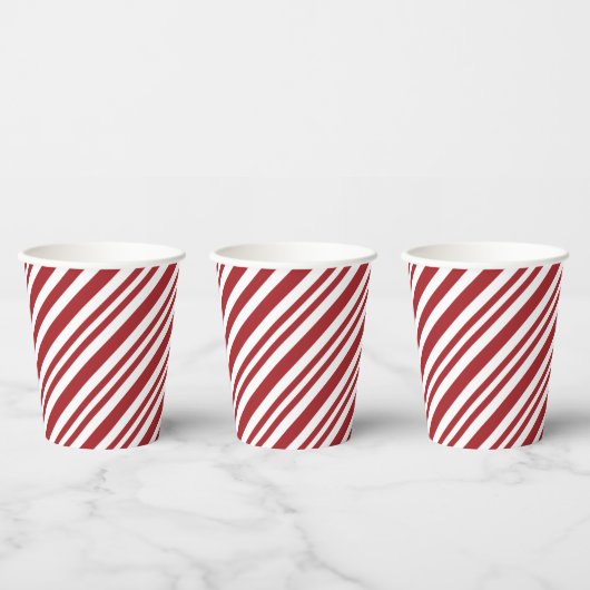 Christmas Candy Cane Stripes Pappbecher (Multi)