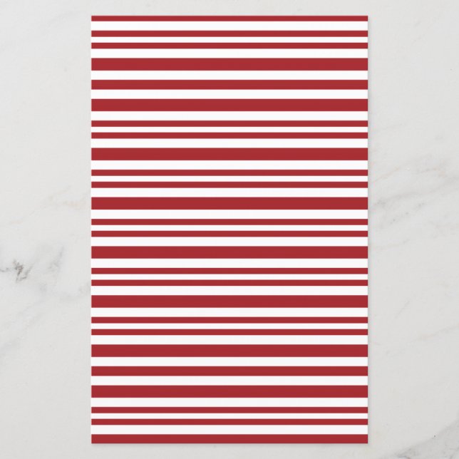 Christmas Candy Cane Stripes Scrapbook Paper (Vorderseite)