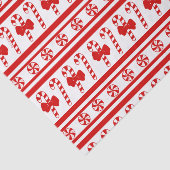 Christmas Candy Cane Stripes Seidenpapier (Ausschnitt)