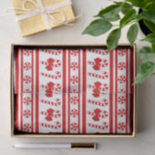 Christmas Candy Cane Stripes Seidenpapier (Geschenk)