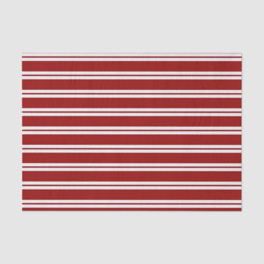 Christmas Candy Cane Stripes Seidenpapier (Vorderseite)
