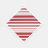 Christmas Candy Cane Stripes Serviette (Ecke)