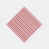 Christmas Candy Cane Stripes Serviette (Ecke)